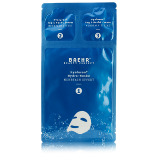 BAEHR - HYALURON+ FLIISMASK/SEERUM/KREEM-1-KOMPLEKT